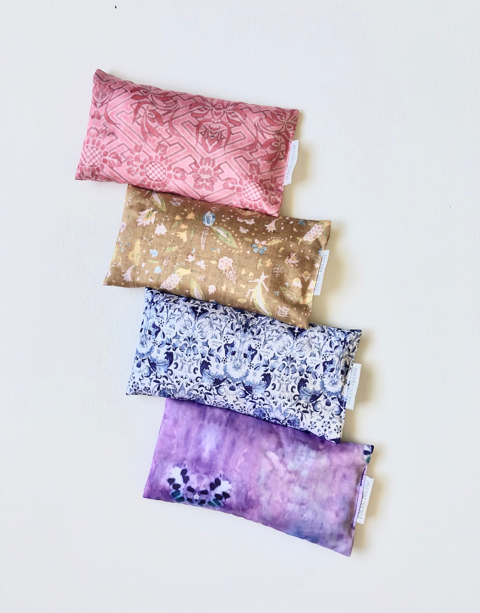 Pink Eye Pillow // Flax Seed Eye Pillow // Weighted Eye Pillow Etsy