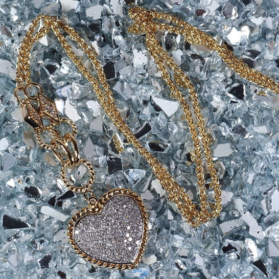 EFFY Collection Pave Rose by EFFY® Diamond Diamond Heart Key Pendant (1/5  ct. t.w.) in 14k Rose Gold - Macy's