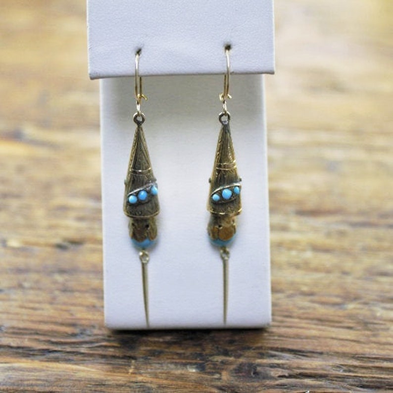 victorian turquoise earrings