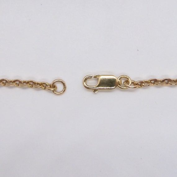 Vintage Cable Link Chain 18k Rose Gold 20" - image 5