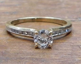 Vintage Diamond Engagement Ring .45ctw 14k Gold