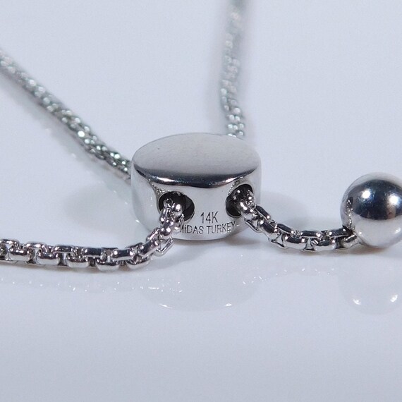 Elegant Art Deco 1.15ctw Diamond Bar Bolo Bracele… - image 6
