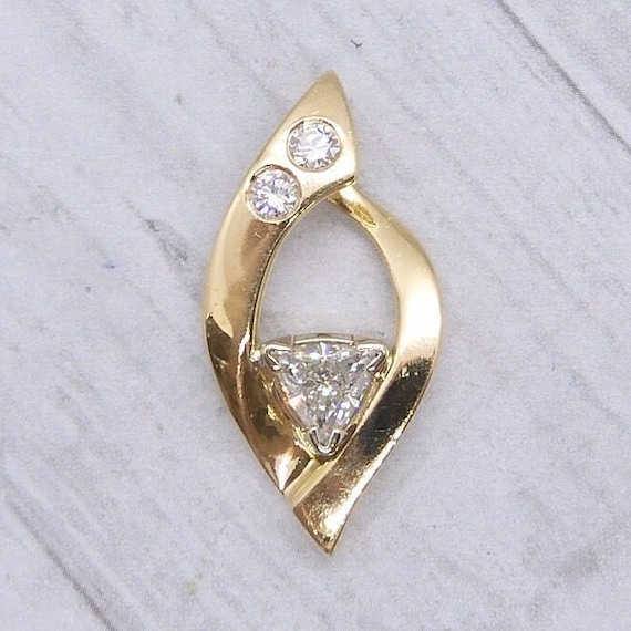 Diamond Pendant .80 ctw 14k Yellow Gold