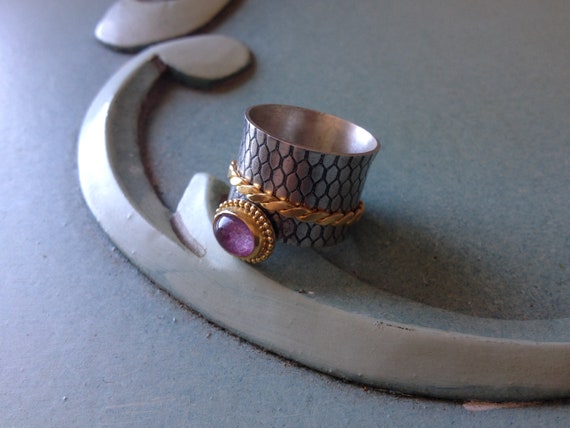 Anti stress ring,Spinner ring,Ruby ring,Spinning … - image 2