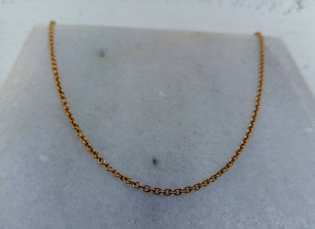 正規店仕入れの Gold Chain.solid Gold Yellow K18 Necklace.fine Gold Art イエローゴールド