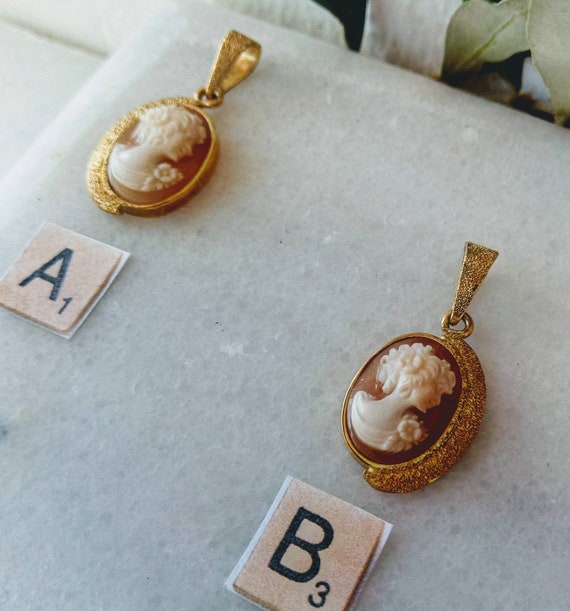 Pendentif Camée En Or 18 Carats - Occasion - Bijou Ancien Ou Vintage
