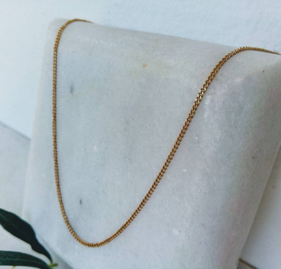 K18 Long Yellow Gold Chain.solid Gold Necklace.fine Art Gold Chain 