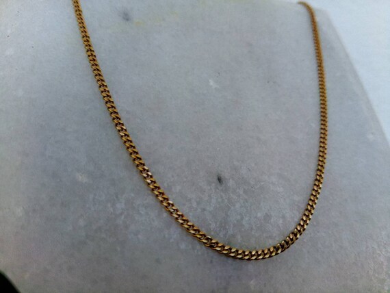 K18 Long Yellow Gold Chain.solid Gold Necklace.fine Art Gold Chain 