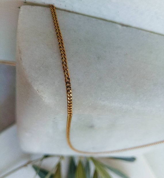 K18 Long Yellow Gold Chain.solid Gold Necklace.fine Art Gold Chain 