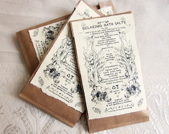 Epsom Salts, Relaxing Bath Soak with Lavender, Calendula, Rosemary, / Herbal Bath Soak/ Fizie Bath Soak