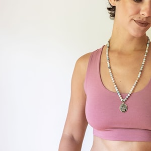Shanti Criss Cross Back Yoga Bra | Crop Top | Tank Top in Canyon Rose/Pink