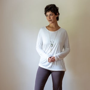 Jolie Bambus Top in Weiß