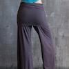 Faith Yoga Strappy Woven Back Long Tank Top in Dusty Rose