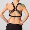 Faith Strappy Yoga Tank Top with Built in Bra in White
