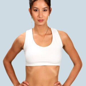 Strappy Criss Cross Back with Ring Cotton Yoga Sports Bra Tank Top
