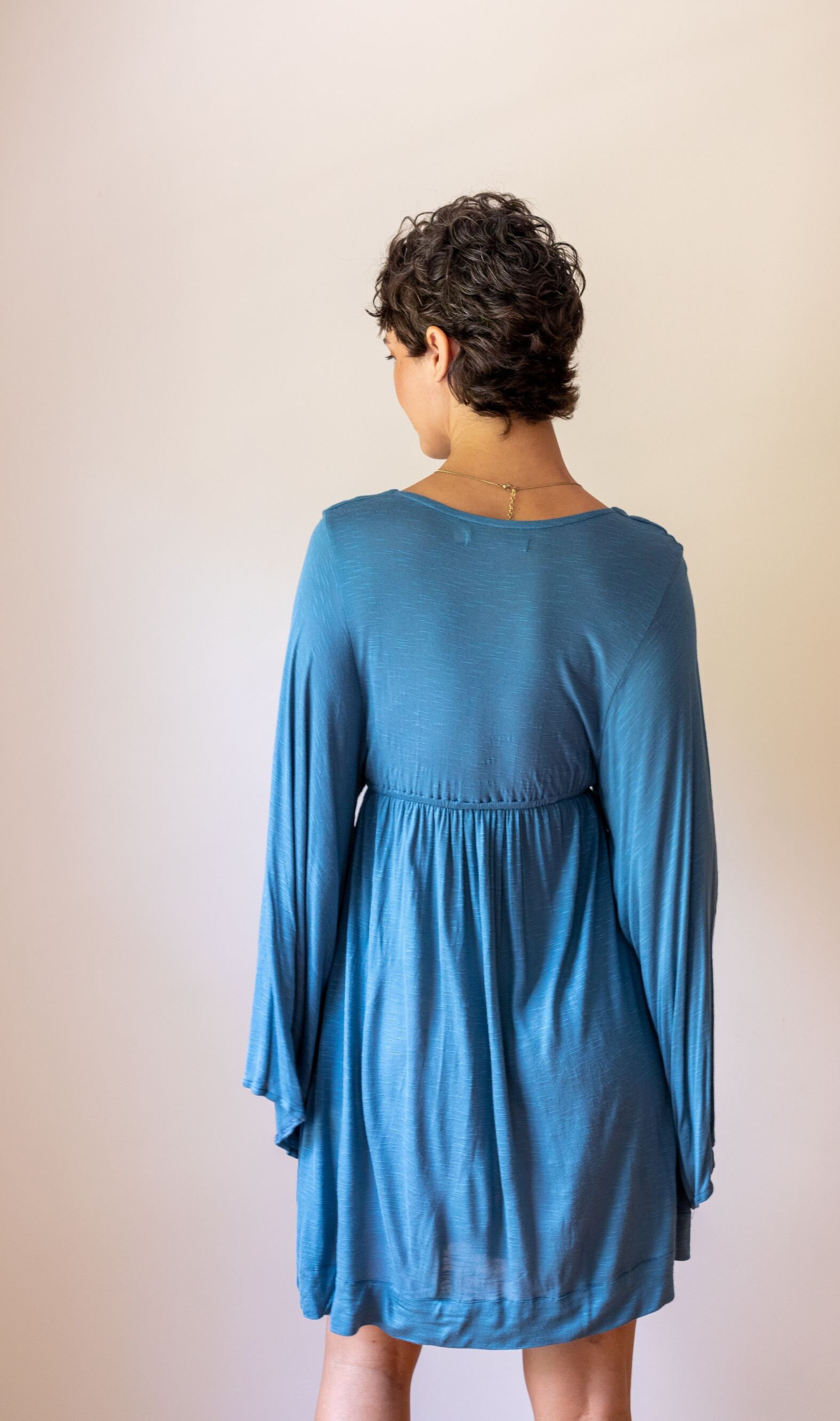 fairy bell sleeve dress Plus-Size Sparkly Tulle Long-Sleeve Ball Gown main image 0