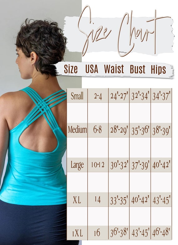 Strappy Lattice Back Yoga Tank Top With Built in Bra in Turquoise