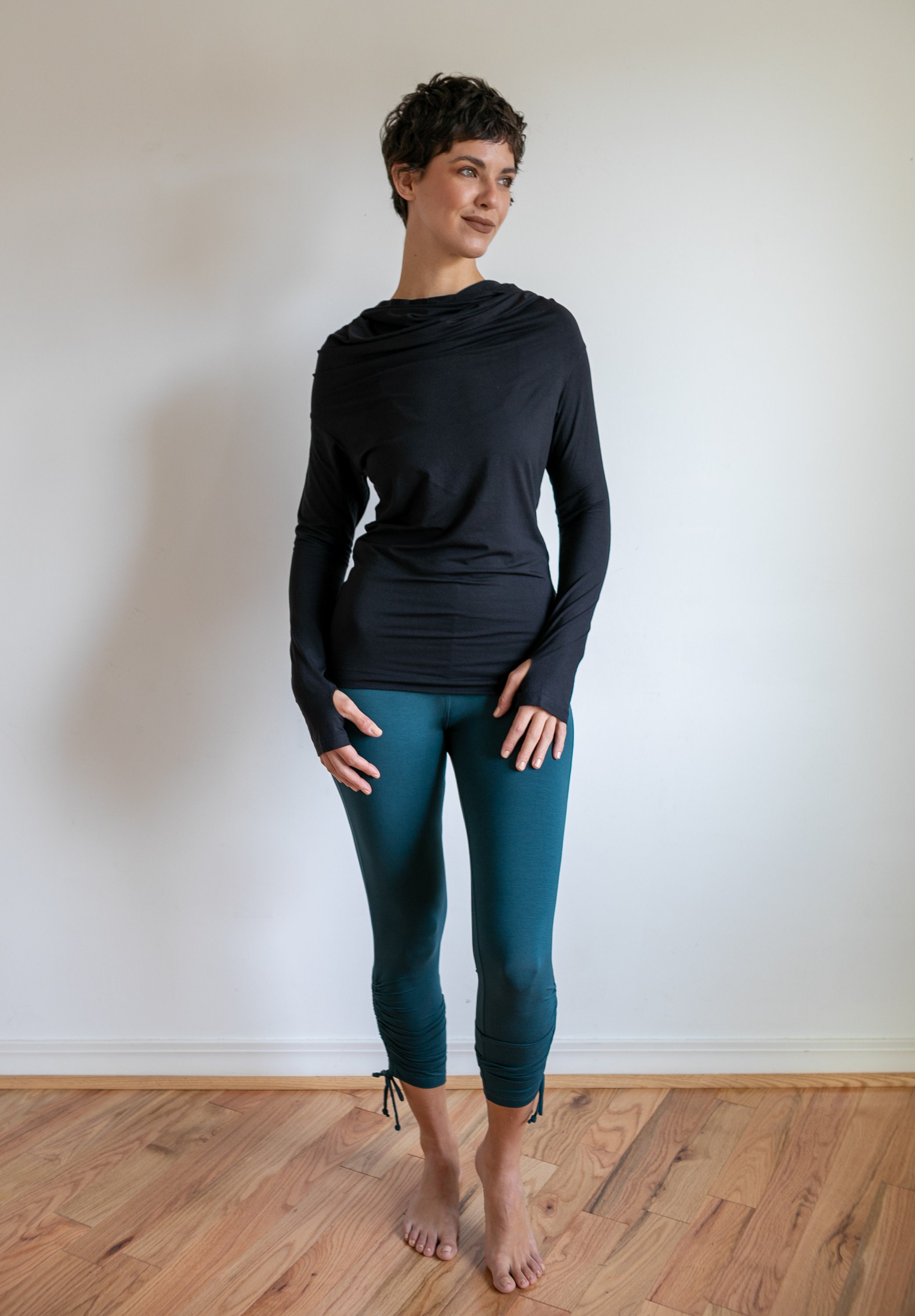 Cinched Bloomed Leggings