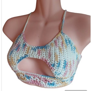 Crochet Bikini Bralette Crop Top Festival Beach Top Kitchen Breeze Crochet
