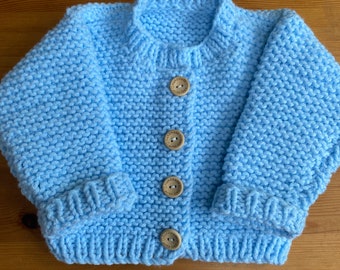 12m Blue Baby Boy Cardigan