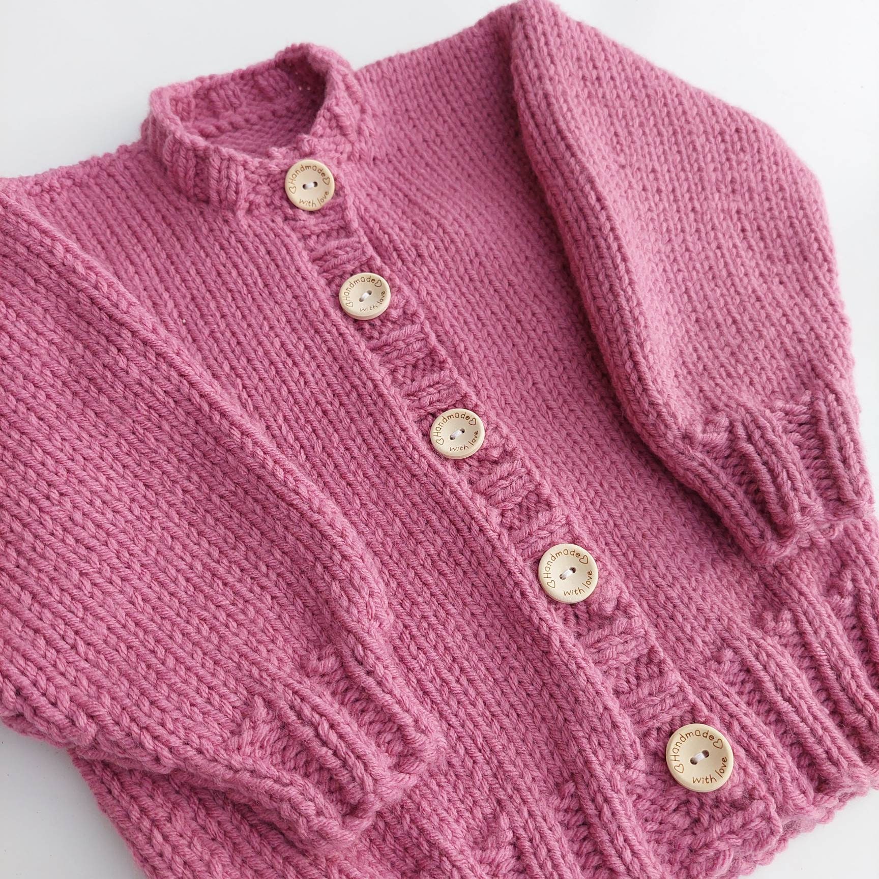 Girl Pink Cardigan Etsy Canada