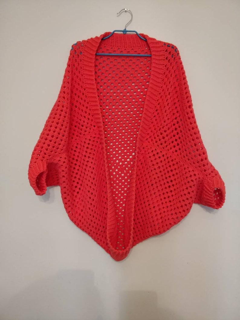 Cocoon Cardigan Crochet Granny Square Etsy UK