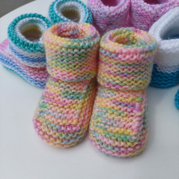 Babies Booties Shoes Hand Knitted