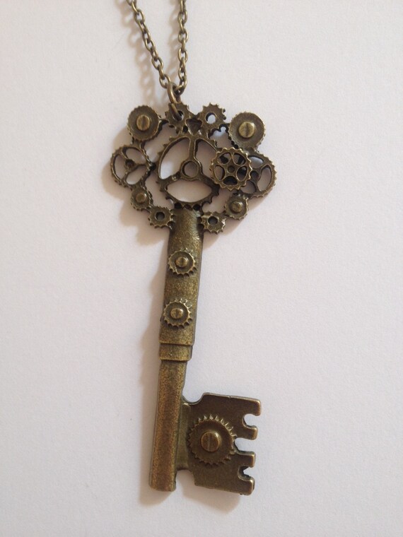 Steampunk Key Necklace - Etsy New Zealand