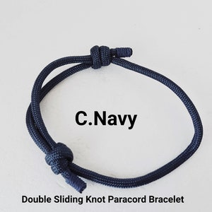 Double sliding shop knot bracelet