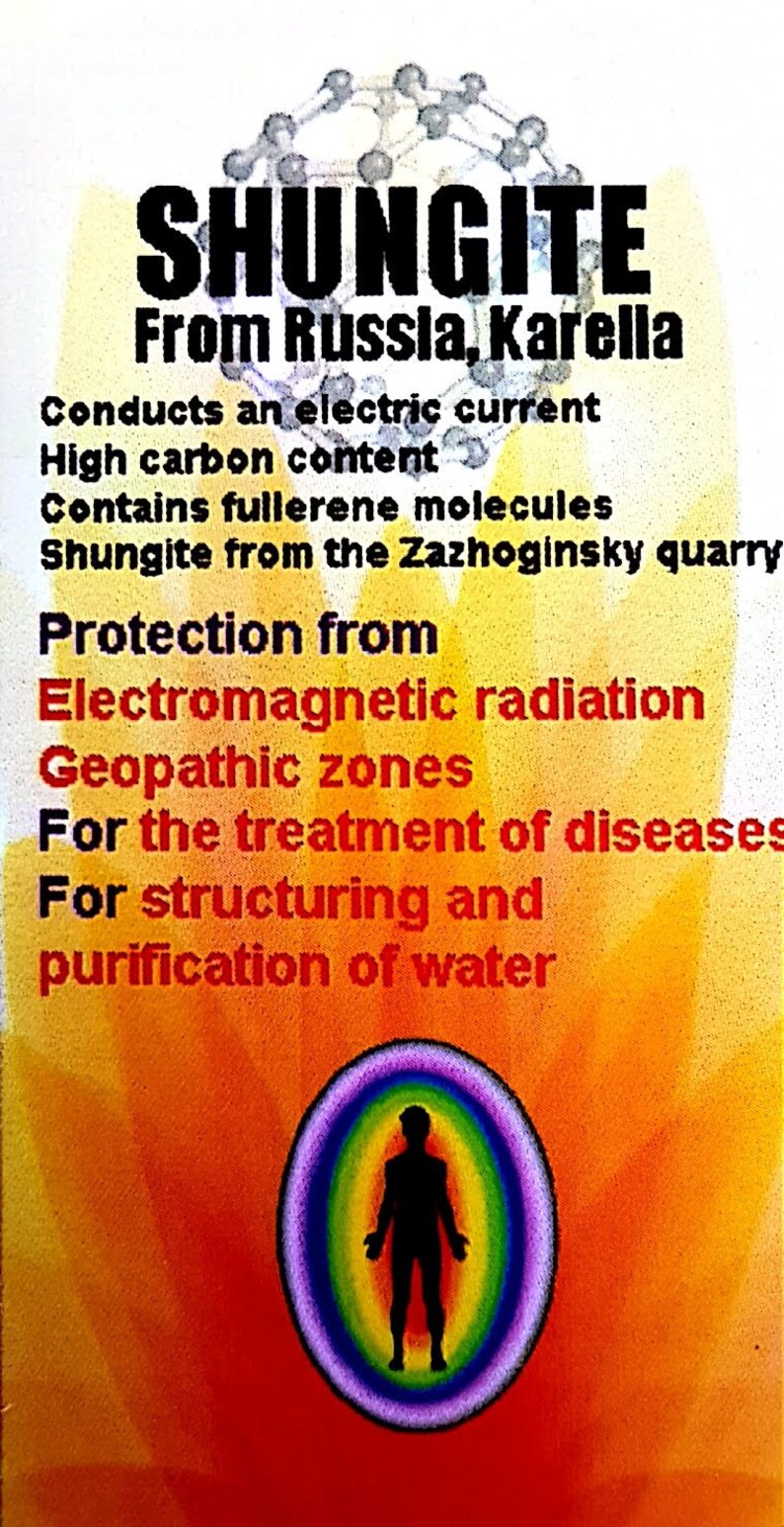 Copper Tensor Triskele On Shungite The Miracle EMFHealth Protection Stone Handmade To Order