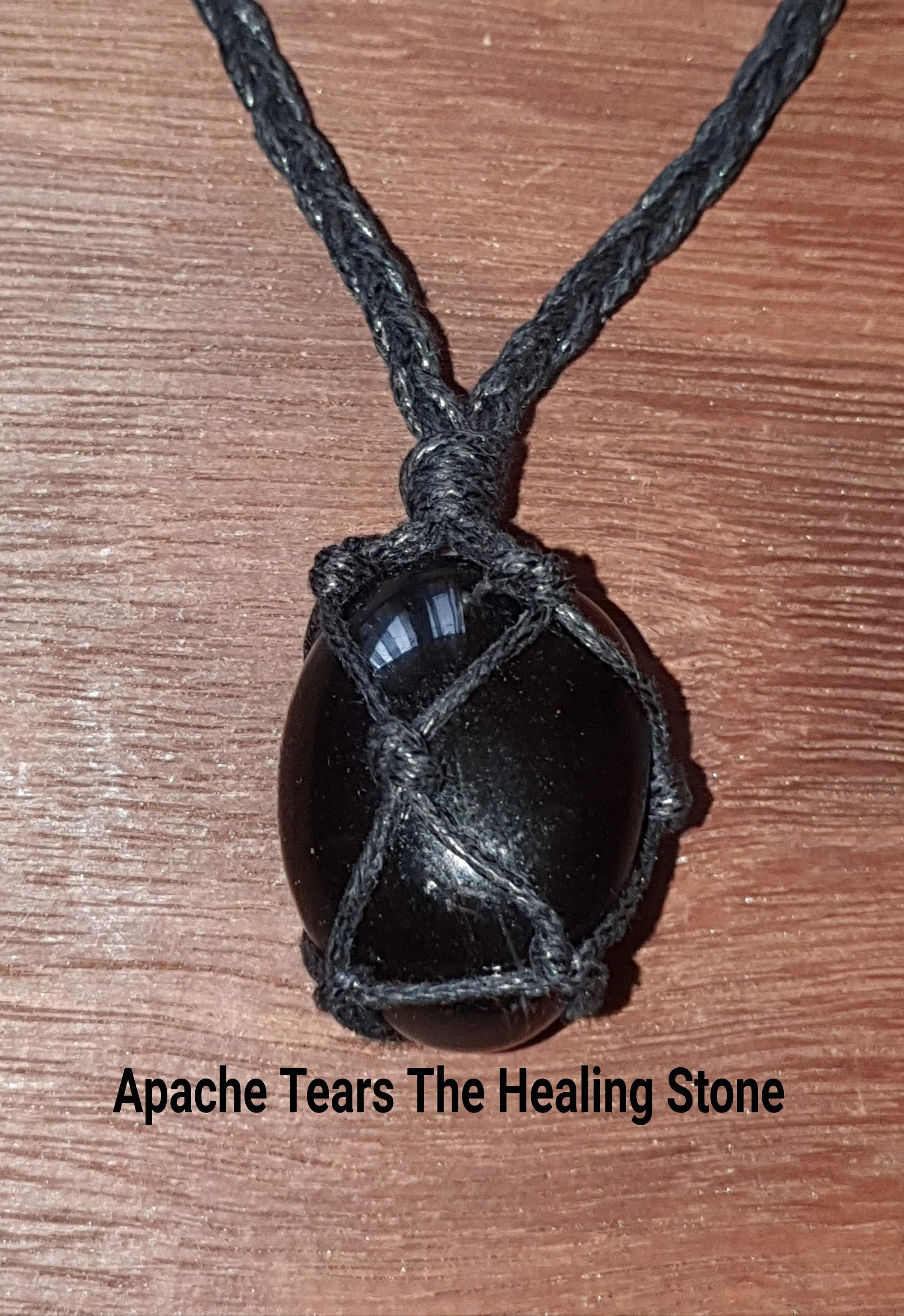 Apache Tear Necklace Etsy Australia