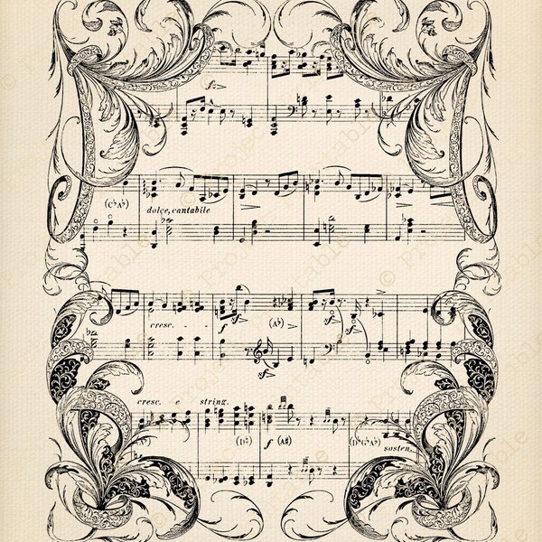 Sheet Music Art - Etsy