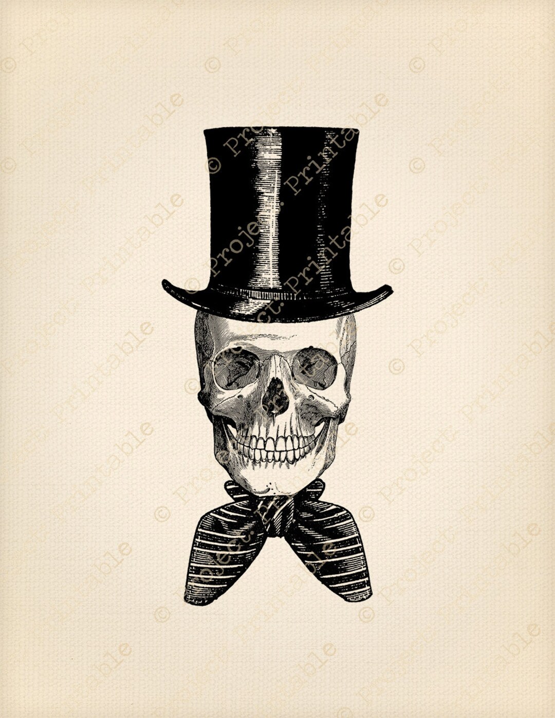 Halloween Party DIGITAL PRINTABLE Instant Download SKULL Top - Etsy