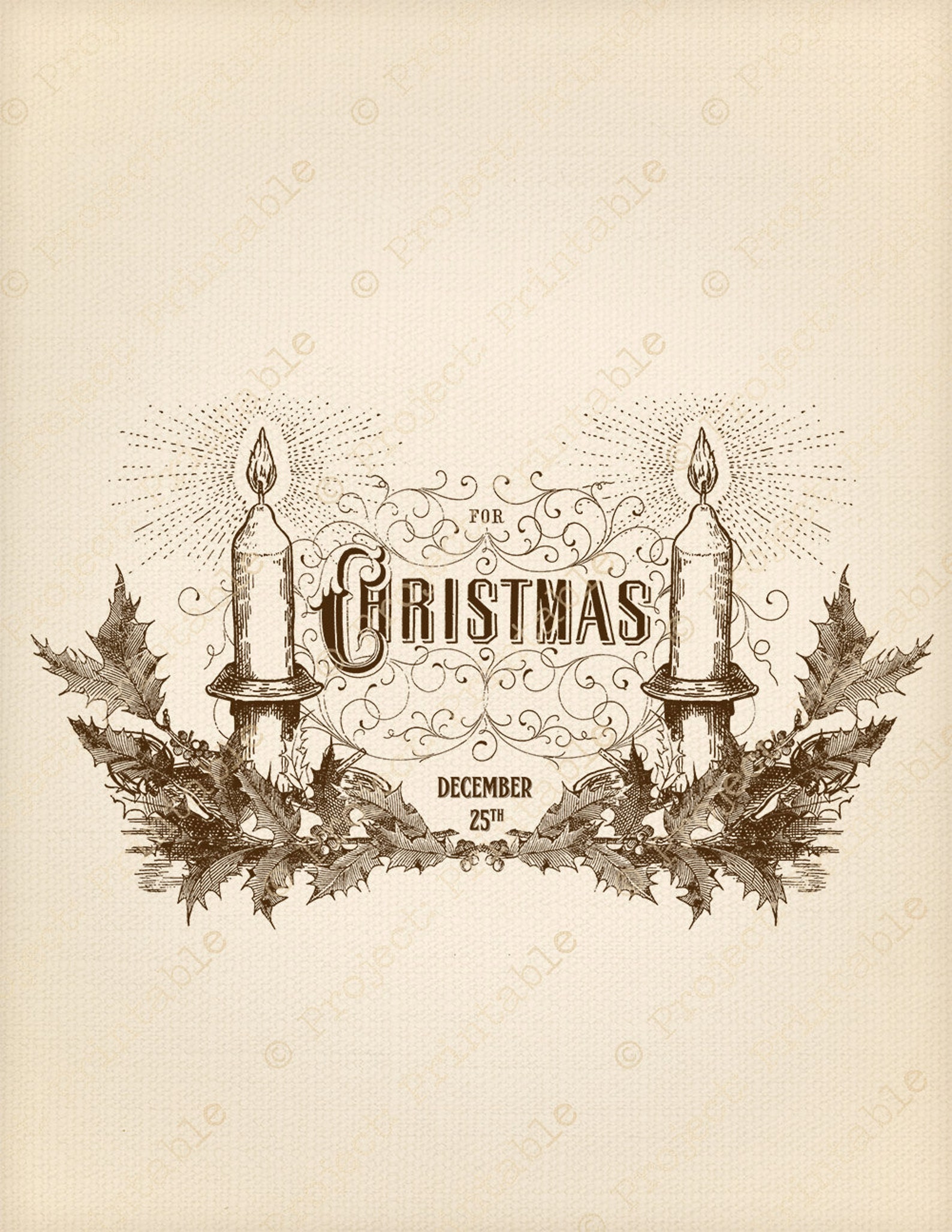CHRISTMAS Fabric Image Transfer Instant Download Printable | Etsy