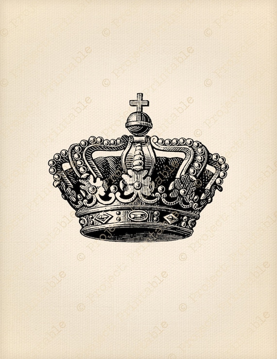 instant download printable crown clipart graphics queen king etsy