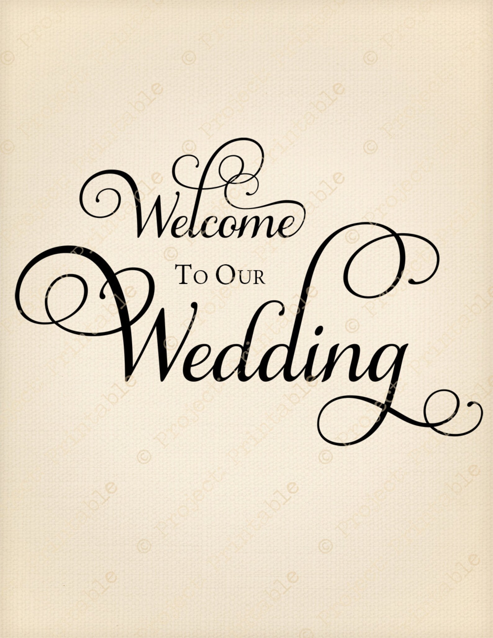 WELCOME to our WEDDING Instant Digital Download Fabric | Etsy