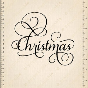 CHRISTMAS Instant Download Printable Fabric Image Transfer - Etsy