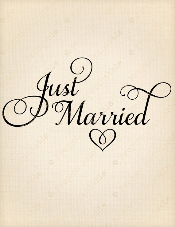 Just Married -Girlande