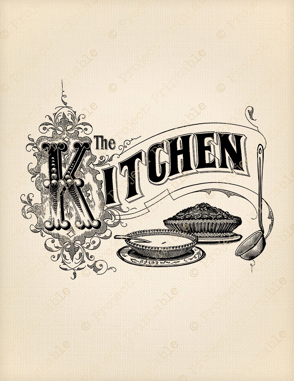 Kitchen Sign Instant Download Printable Image Food Cooking Etsy