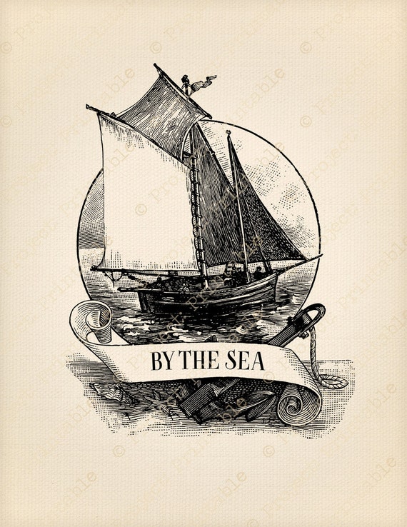 Instant Digital Download Printable Vintage Sailing Boat Etsy Instant Digital Download Printable Vintage Sailing Boat Etsy