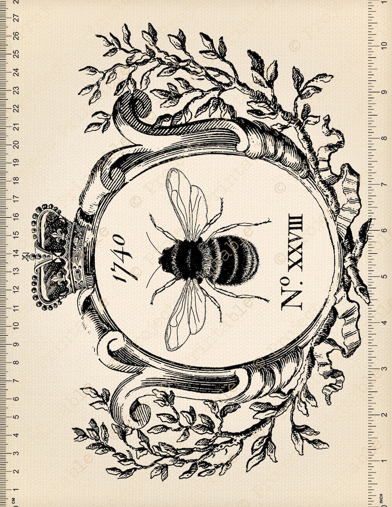 Free Vintage Bee Printables Printable World Holiday