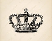 INSTANT Download Printable CROWN Clipart Graphics - jpeg png Scapbooking Collage Clip Art - Digital Fabric Transfer Image - print iron on