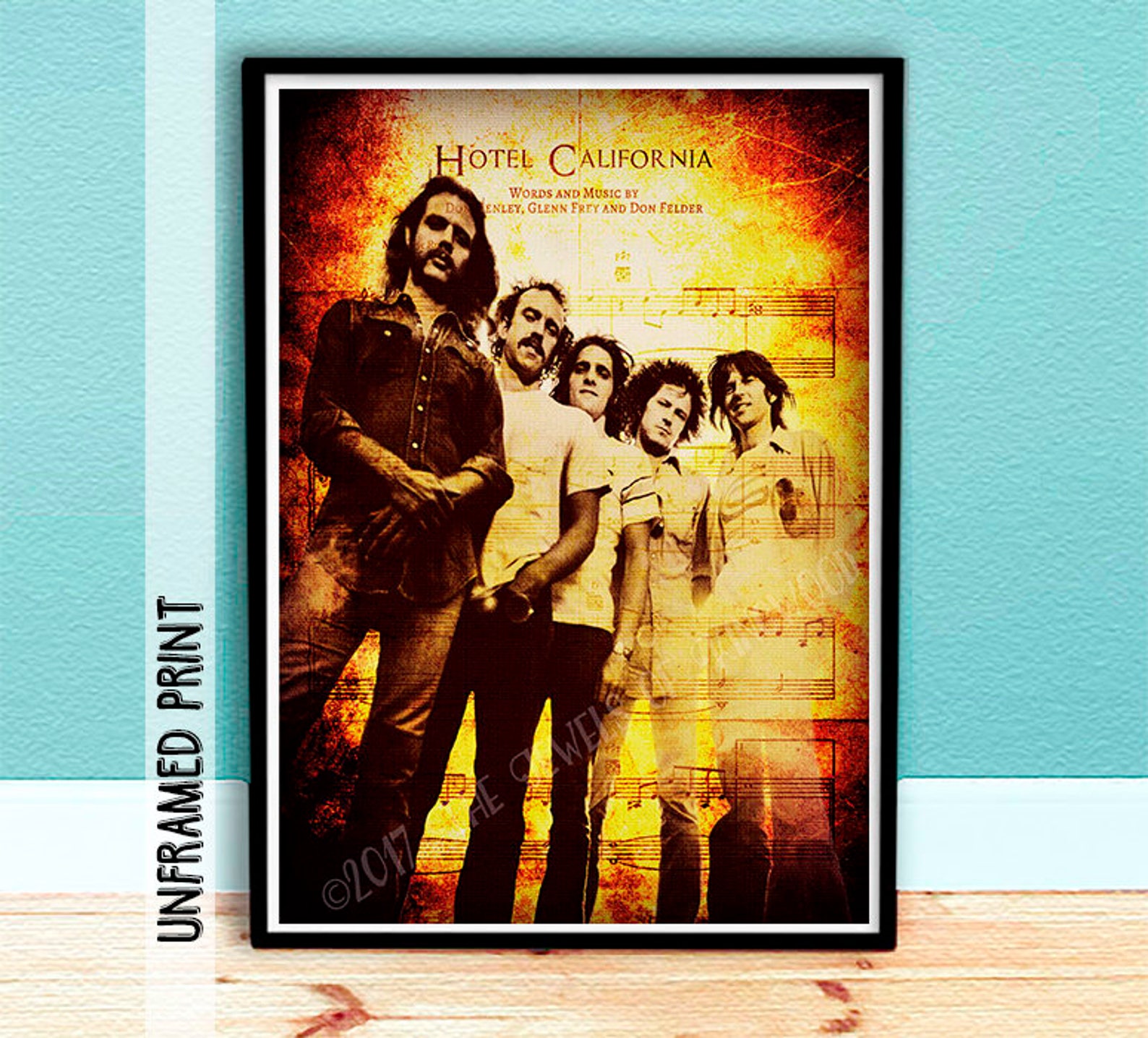 The Eagles Band Poster Music Art Eagles Fan Art Glenn Etsy