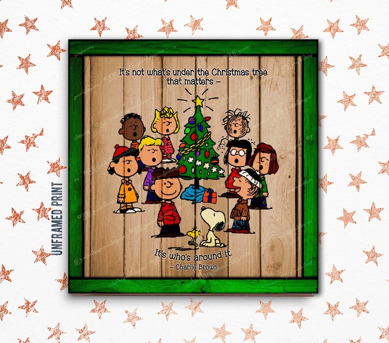 Cyber Week Sales Event Charlie Brown Christmas Fan Art Etsy