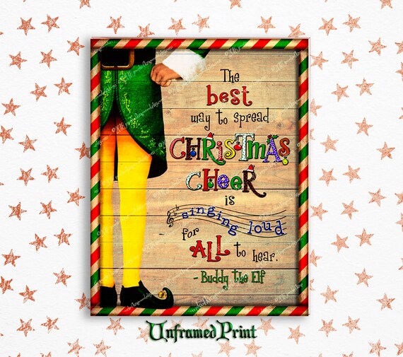 Cyber Week Sales Event Buddy The Elf Christmas Fan Art Etsy