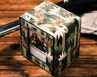 The Shogun (Jade Forest) - Deck Box for Trading Card Games, TCG, EDH, Commander, LCG, DnD Spell Cards, Dice and counters