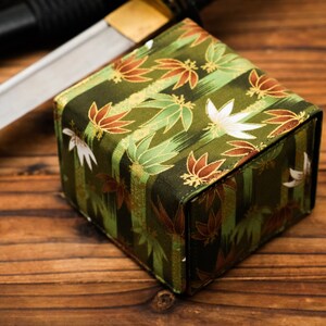 The Deckimono (Jade Forest) - Deck Box for Trading Card Games, TCG, EDH, Commander, LCG, DnD Spell Cards, Dice and counters