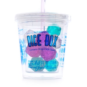 Bubble-tea Würfelbox: zur Aufbewahrung deiner fast essbaren Würfel, Würfelsammlung, DND-Würfel, Dungeons and Dragons, Call of Cthulhu, TTRPG