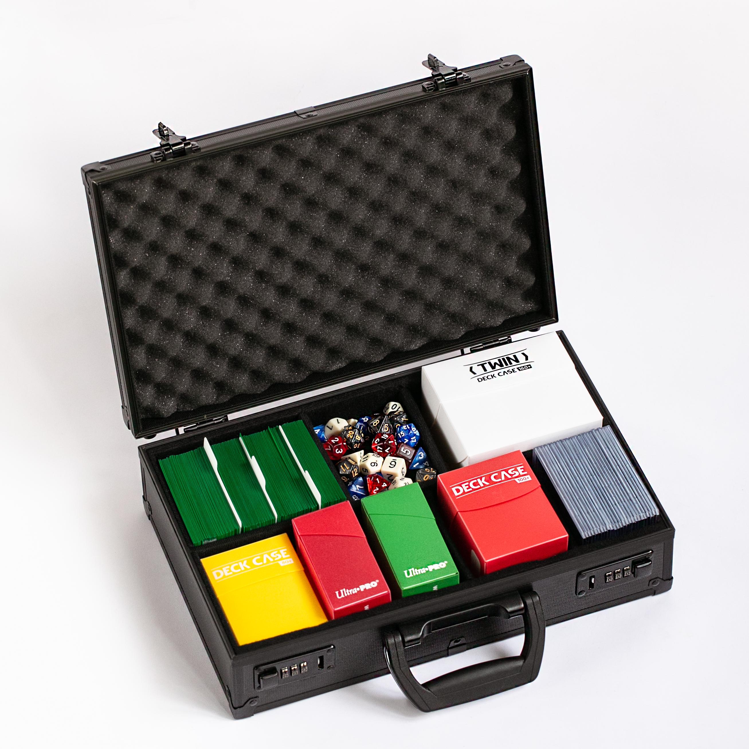 Lockable Storage Case for Trading Cards, Deck Boxes & Toploaders