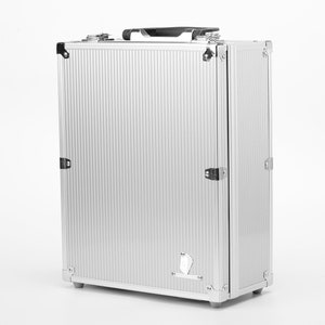 Porte-documents Kaiba en métal argenté, étui de rangement pour cartes à collectionner pour jeux de cartes à collectionner, boîtes de deck TCG, chargeurs par le dessus, supports magnétiques à une touche